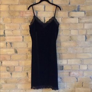 Velvet & lace free people dress